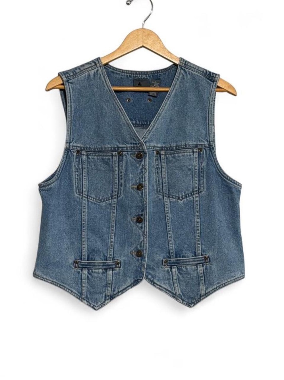 Vintage Liz Wear Denim Vest -Large